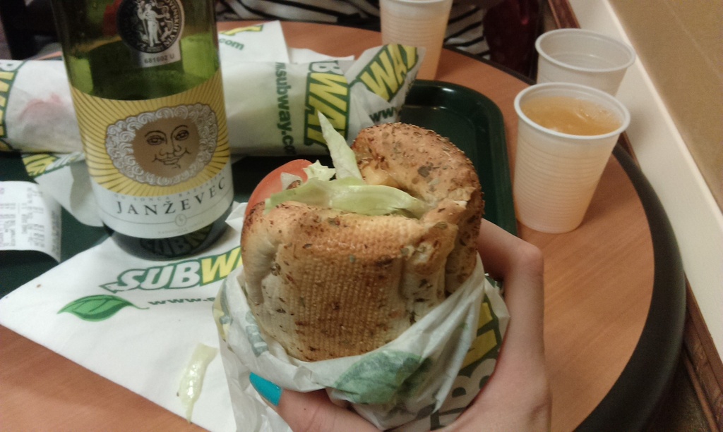 First time Subway by nami