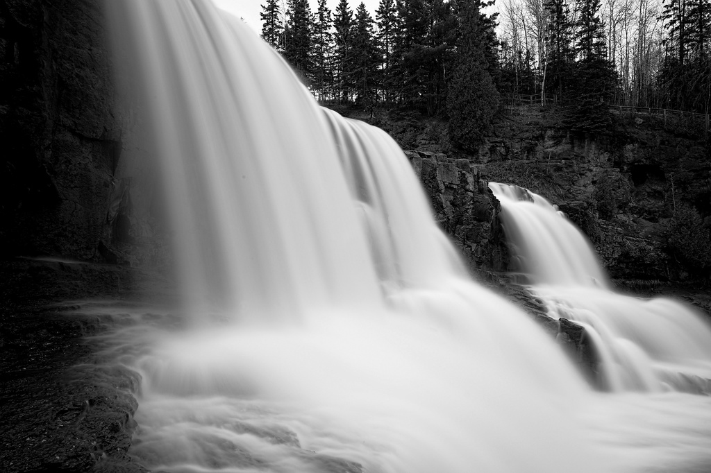 Gooseberry Falls Monochrome by tosee