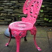 Pink garden chair by boxplayer
