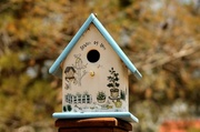 15th May 2014 - Blue and white birdhouse