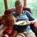Stealing Grandpa's birthday cake on his birthday  by mdoelger