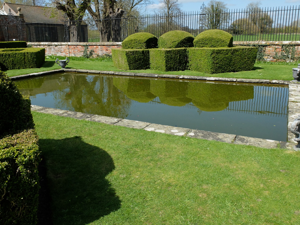 Avebury Manor - the garden pond - in green! by quietpurplehaze