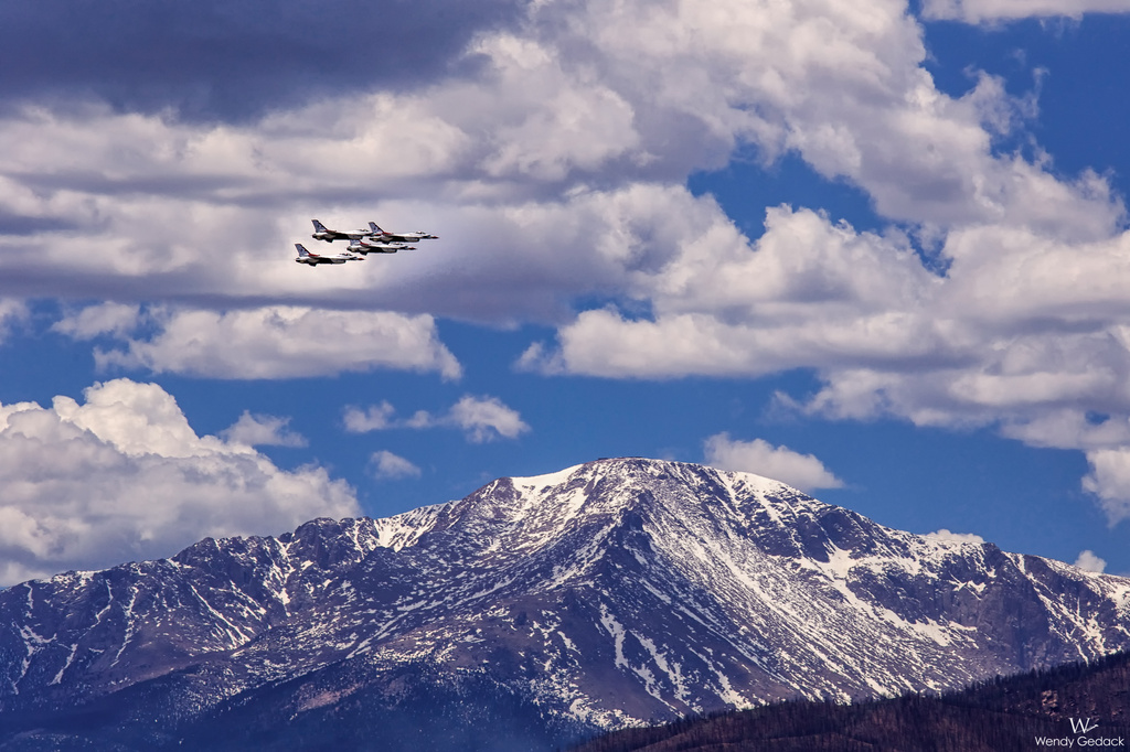 Flying High Over Pikes Peak by exposure4u