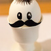 Egg with mustache by elisasaeter