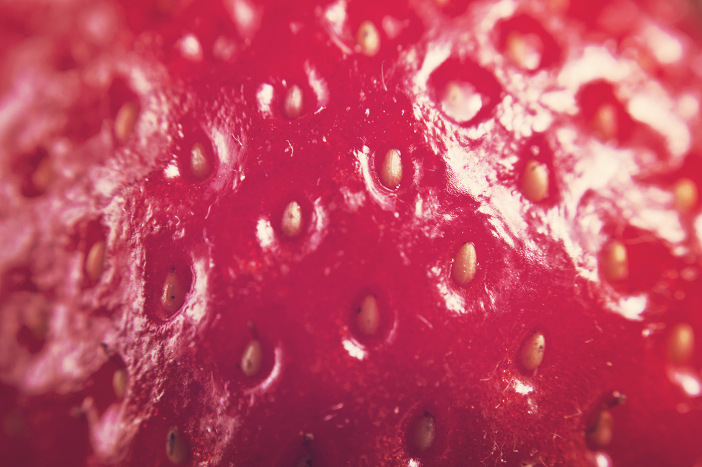 macro strawberry by walia
