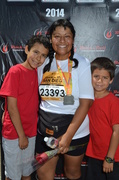 1st Jun 2014 - marathon finish with boys