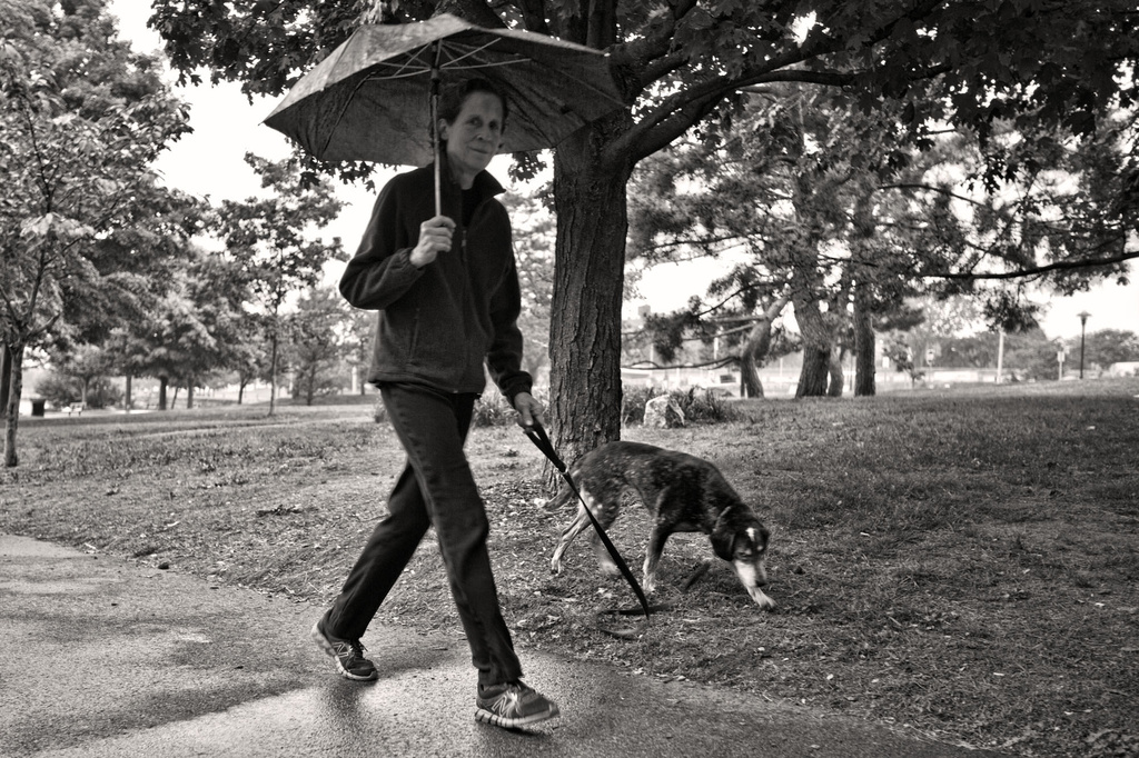 Brisk Walk in the Rain by kannafoot