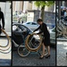 Finally she put her bike away and walked!  by parisouailleurs