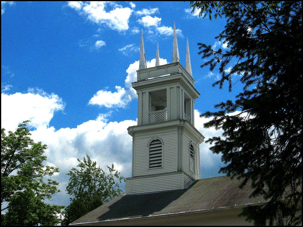 Ridgebury Steeple by olivetreeann