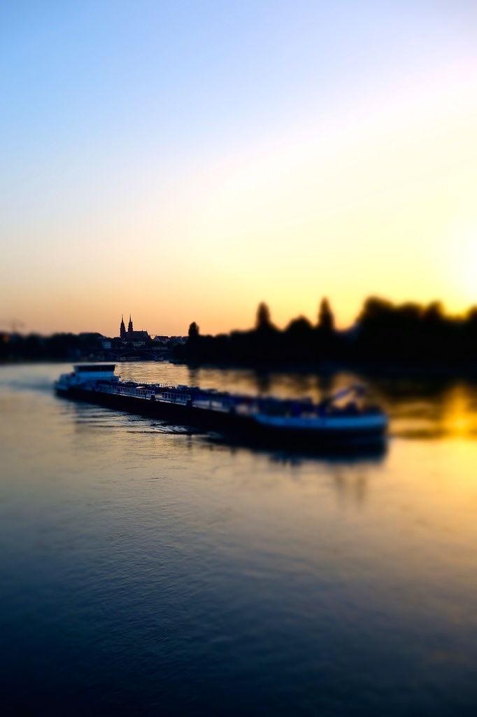Barge on the Rhine by cocobella