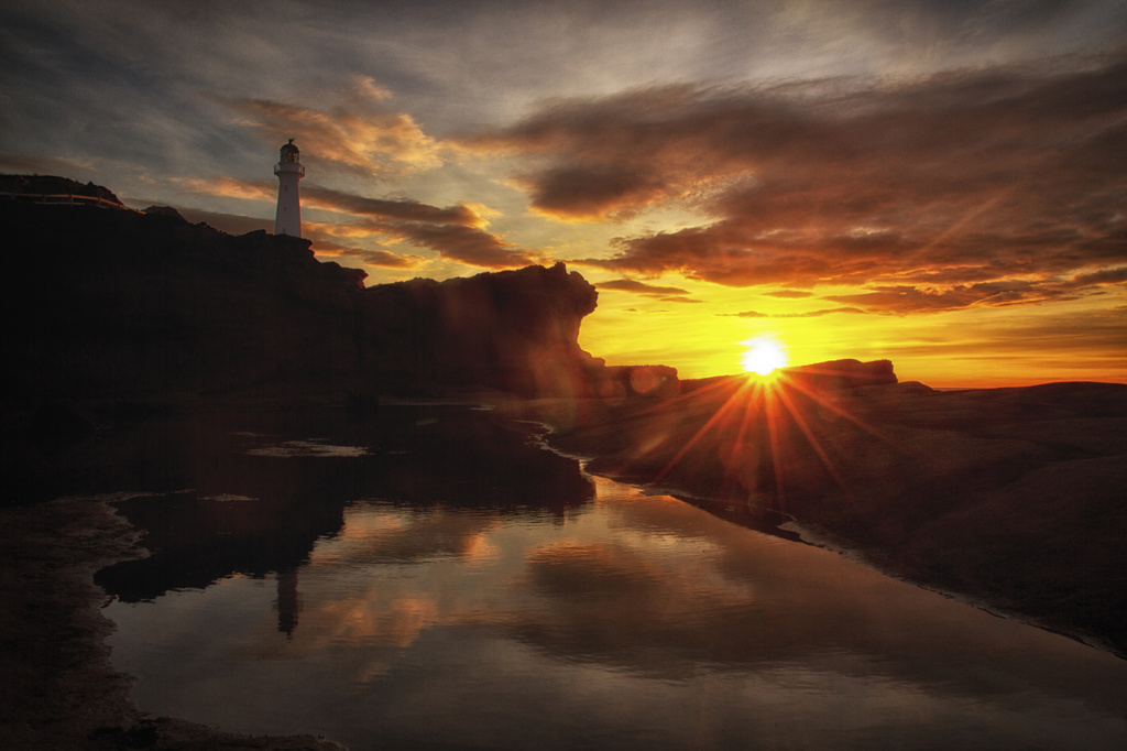 Sunrise Over Castlepoint by helenw2