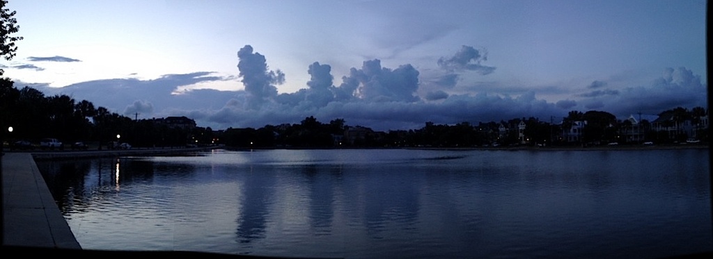 Colonial Lake, Charleston, SC, just after sunset, 6/12/14 by congaree