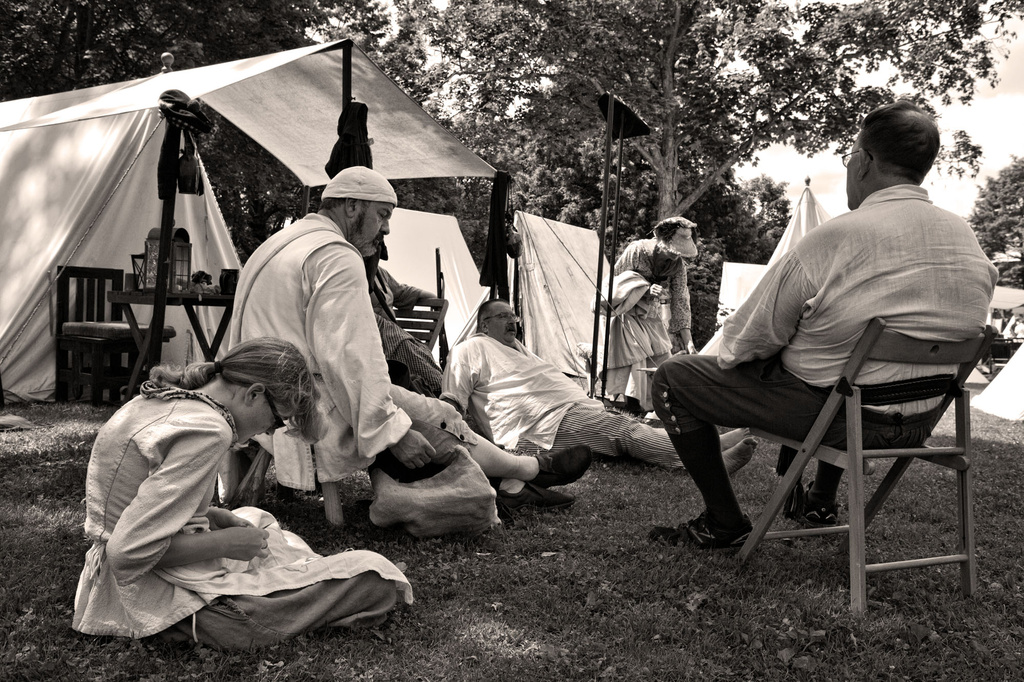 Colonial Militia Encampment by kannafoot
