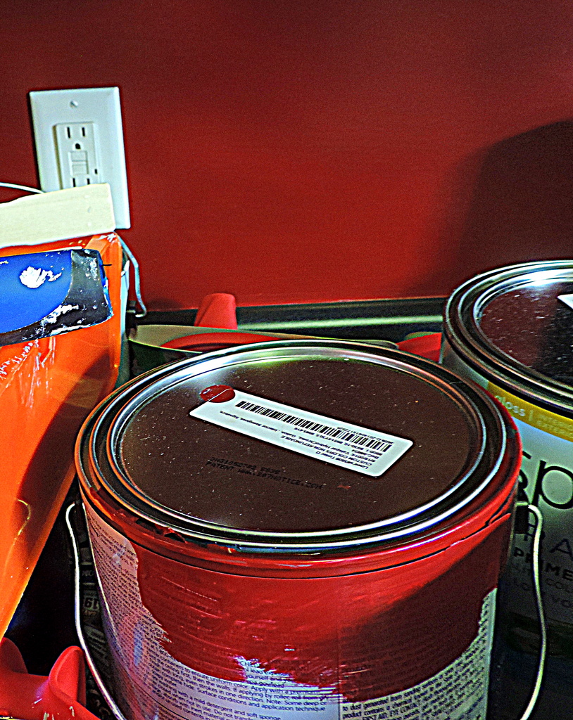 I painted my kitchen red. by homeschoolmom