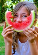 23rd Jun 2014 - Alix and the watermelon
