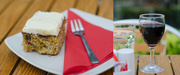 23rd Jun 2014 - Carrot cake and red wine