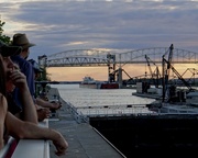 23rd Jun 2014 - Watching a Lake Freighter come into the Soo Locks