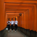 torii tunnel walk by vankrey