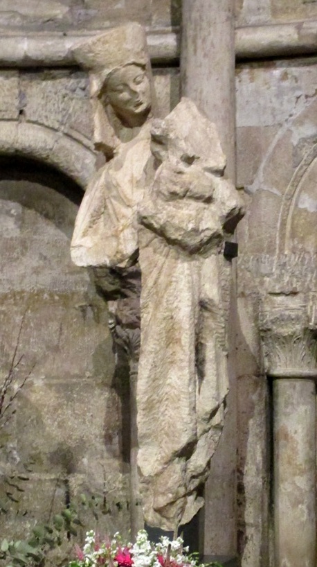The unfinished statue of the Virgin Mary by fishers