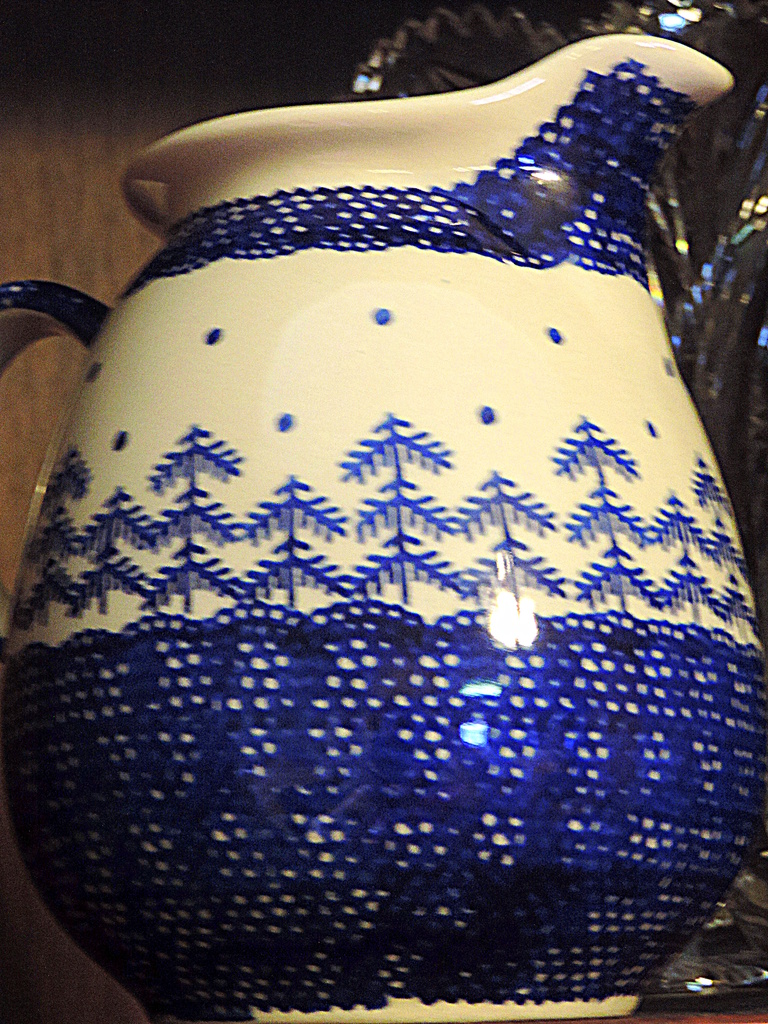 Blue patterned pitcher! by homeschoolmom