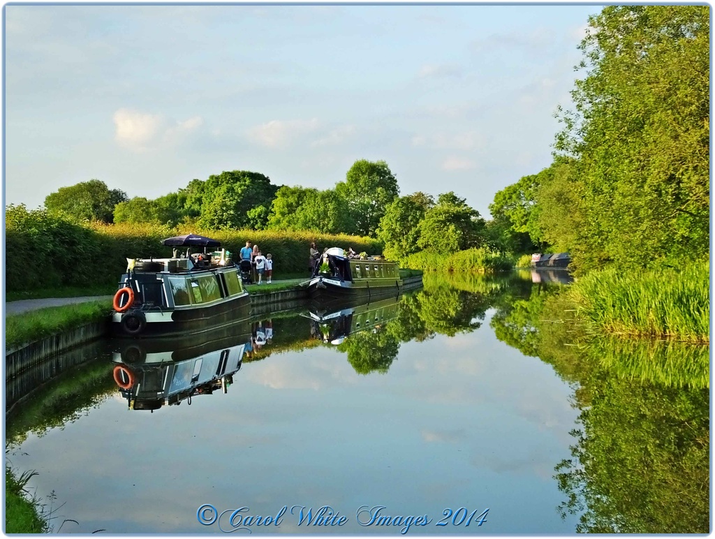 Canal Reflections At Foxton Locks by carolmw