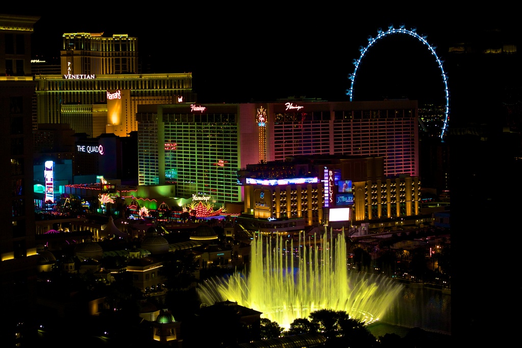 Vegas from the Hotel Room Window by jyokota