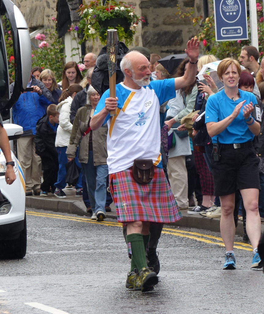 Queen's Baton Relay, Pitlochry by susiemc