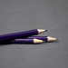 Three purple pencils by overalvandaan