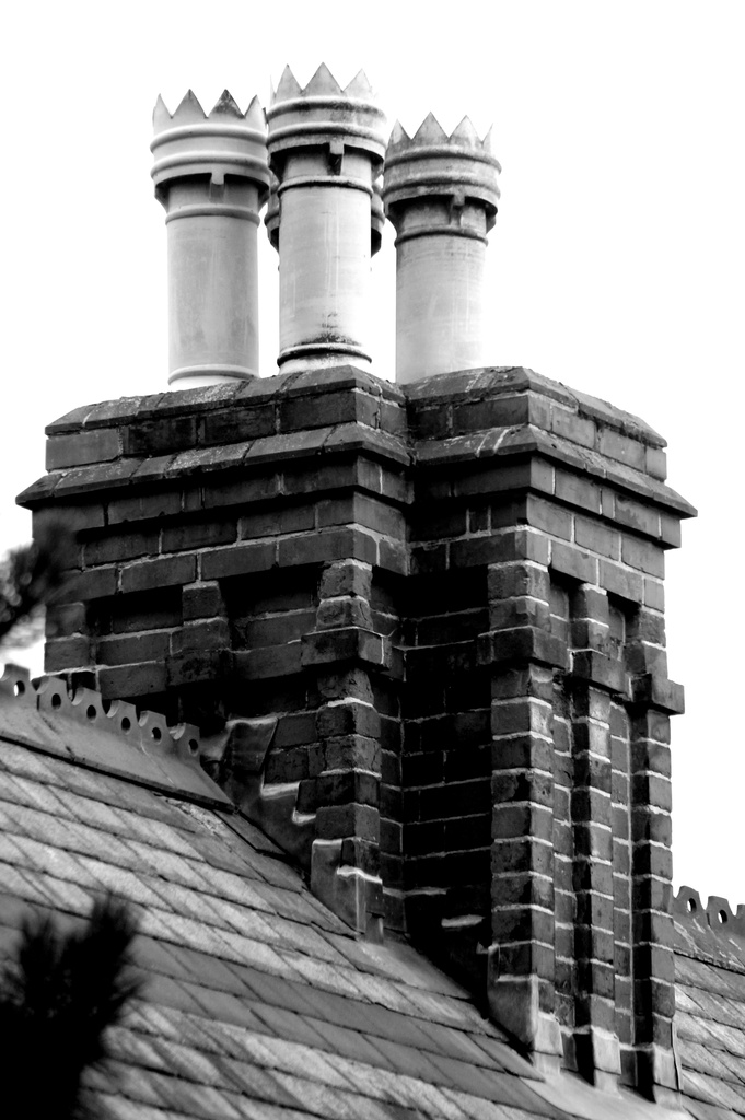 Chimney Pots and a Bland Sky by phil_howcroft