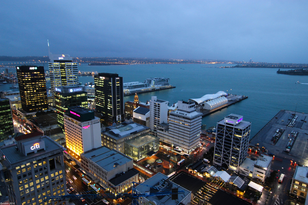 Early dawn over Auckland by flyrobin