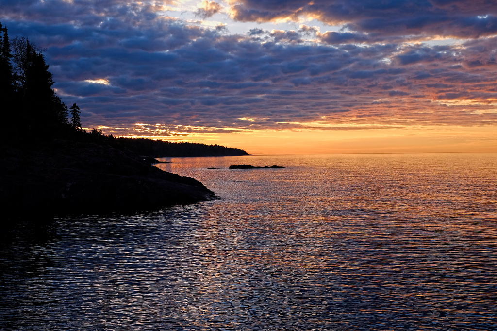 Sunrise Lake Superior by tosee