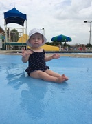 12th Jul 2014 - At the pool with my cousins. I'm loving the water!