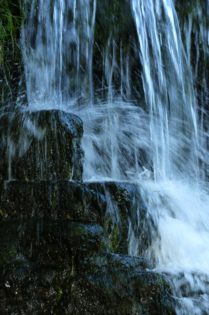 Waterfall Monsal Dale Derbyshire. by padlock