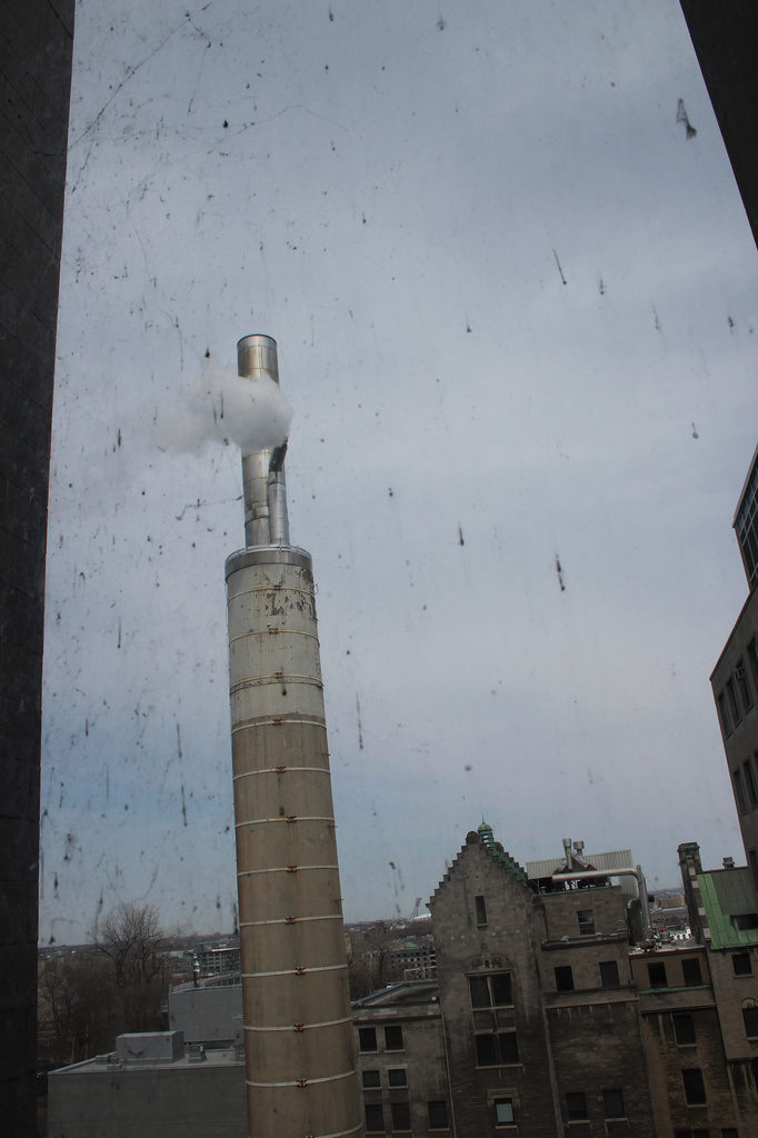 Smokestack heating the Royal Victoria Hospital by hellie