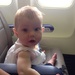 Baby got her own seat on the plane.  by doelgerl