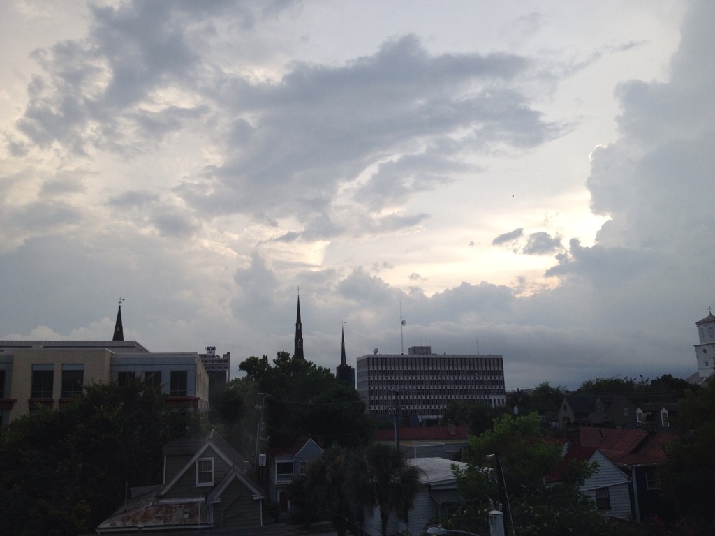 Late afternoon skies over downtown Charleston, July 17, 2014 by congaree