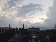 17th Jul 2014 - Late afternoon skies over downtown Charleston, July 17, 2014