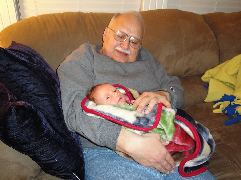 Brady and Grandpa by coachallam