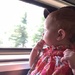 First train ride, watching the world go by by doelgerl