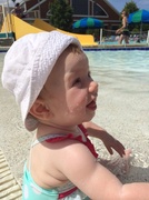 13th Jul 2014 - More pool fun. Such a water baby. 