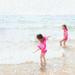 Smiling Sisters at the Seashore by alophoto