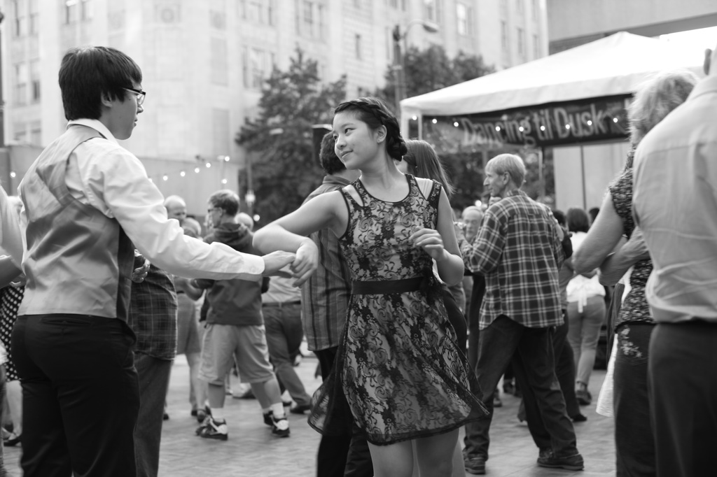 Dance Til Dusk at Westlake Plaza.   by seattle