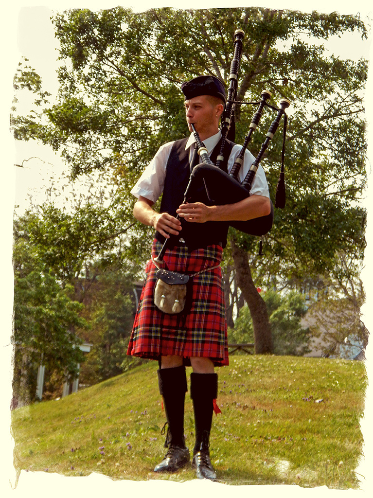 Nova Scotian Bagpipes to Herald the Arrival of the Bride by Weezilou