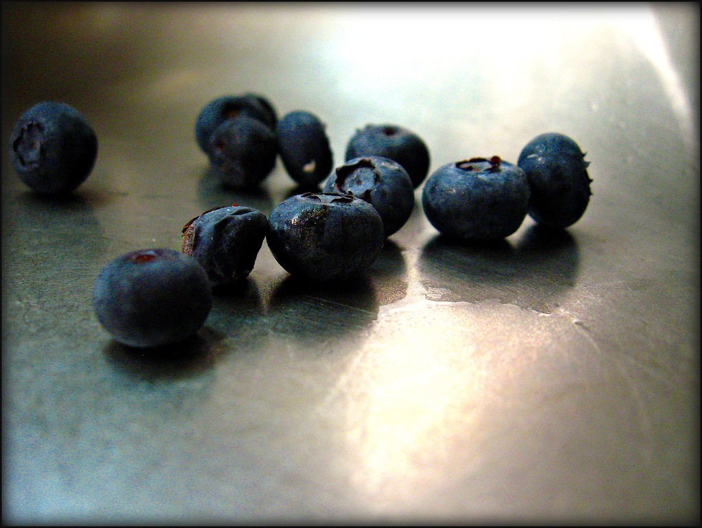 Blueberries in the Sink by olivetreeann