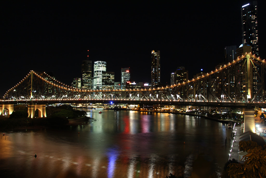 My Brisbane 35 - The Bridge Lights Up for Allison by terryliv