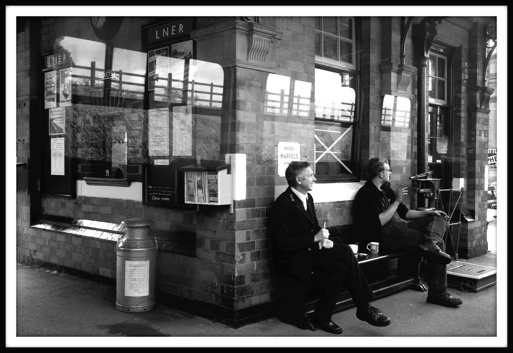 Waiting at the station by newbank