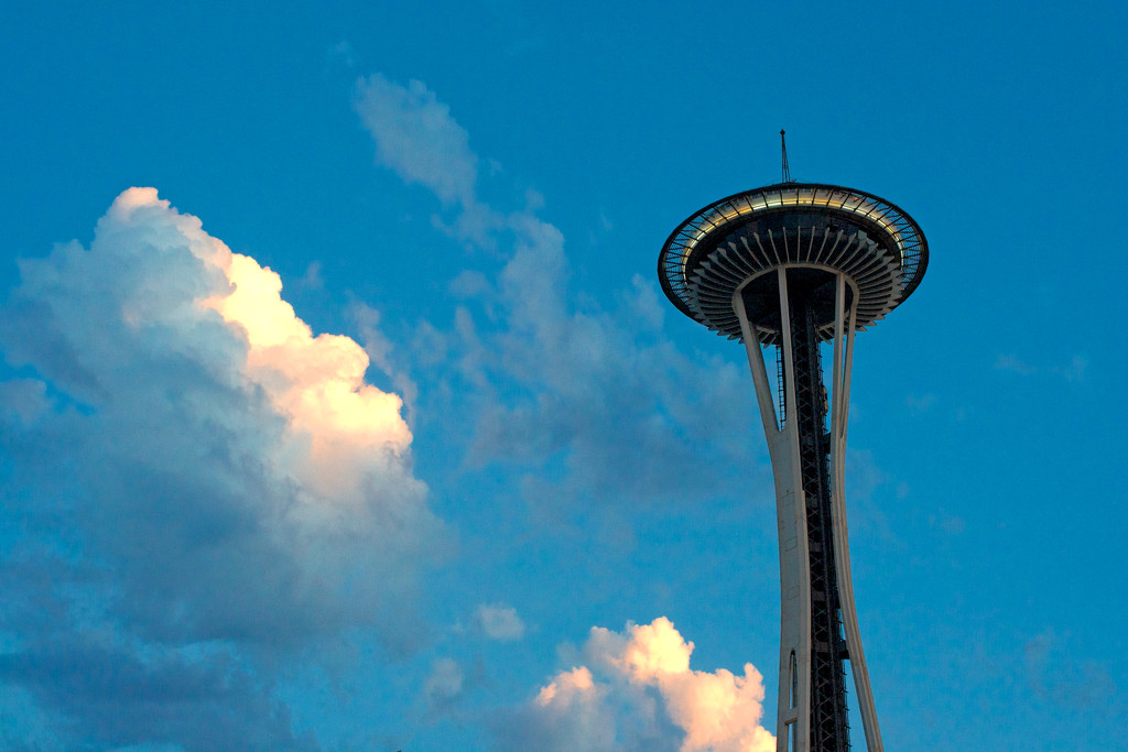 Perfect Clouds, Perfect Light...and the Space Needle by tina_mac