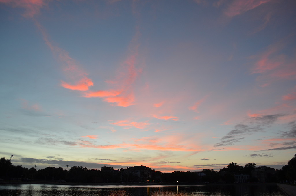 Sunset, Colonial Lake, Charleston, SC by congaree