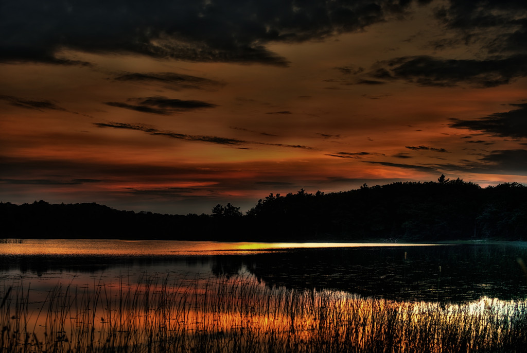 Painted Sky at Barney's Lake by taffy