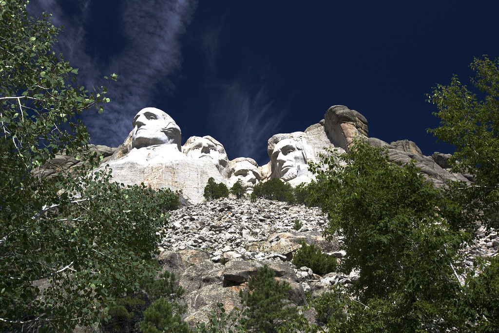 Mount Rushmore. by padlock